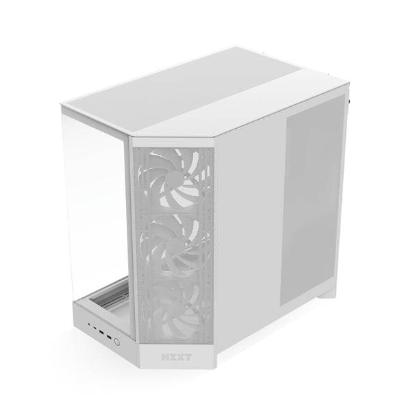 NZXT H9 Flow (2025) ATX-chassi, vitt