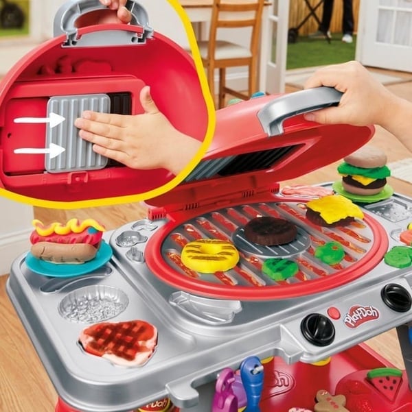 PLAY-DOH Glödande grill, modellera set