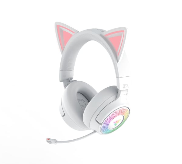 Razer Kraken Kitty V3 Pro spelhörlurar, vit