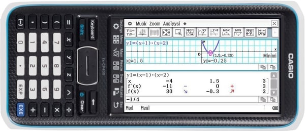 Casio ClassPad II fx-CP400 -symbolisk grafiräknare och programvarulicens 36 månader