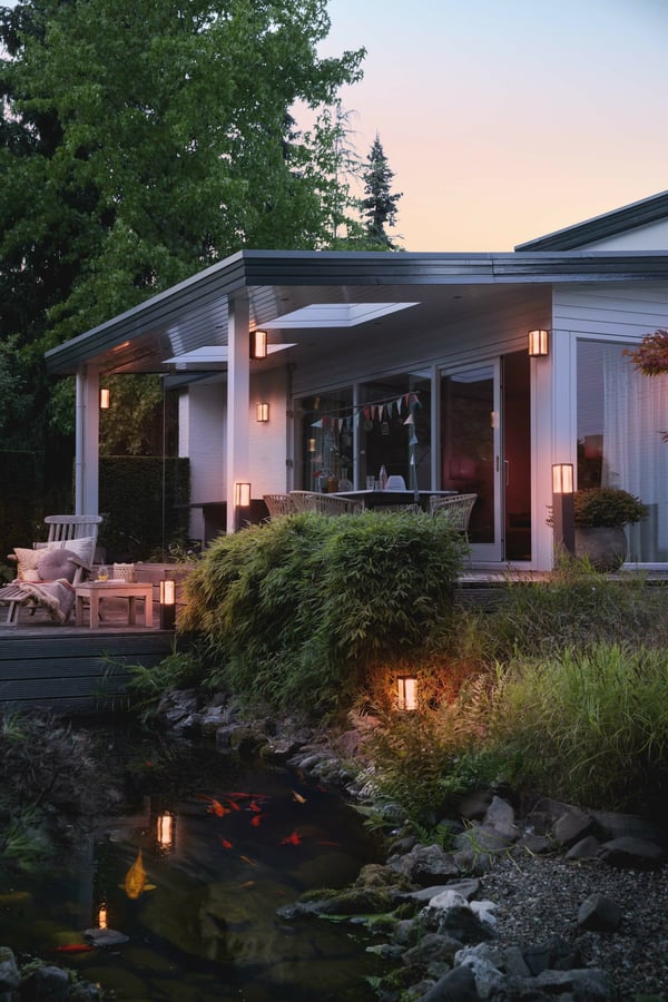 Philips Hue Impress Outdoor-smart bollardlampe, sort, lav, 40 cm, 1200 lm