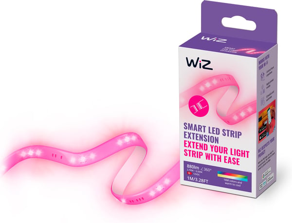 WiZ LED strip forlænger, 880 lm, 1 m, RGBW