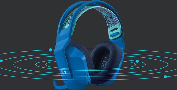 Logitech G733 Lightspeed -trådlösa spelhörlurar, blå