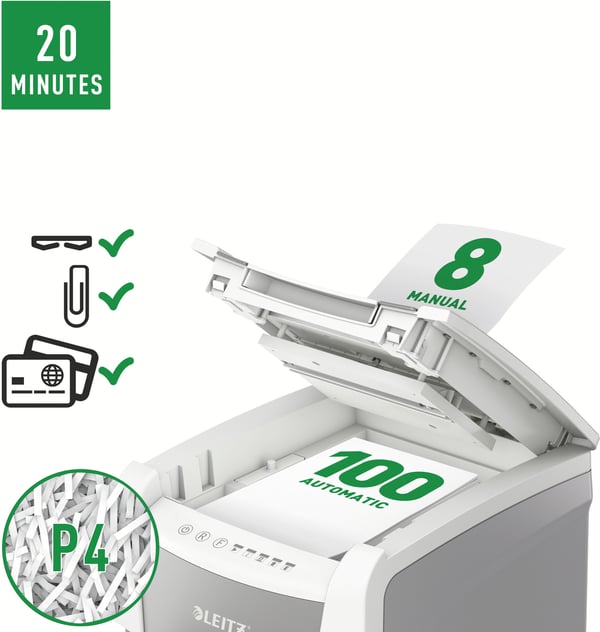 Leitz IQ Small Office 100 -automatisk papirskærer, P4