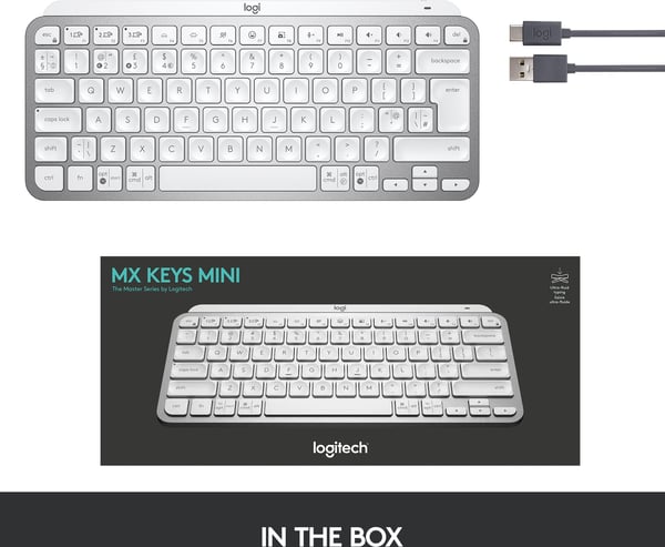 Logitech MX Keys Mini-tangentbord, grå