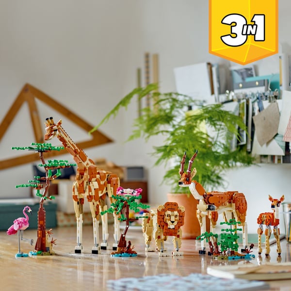 LEGO Creator Vilda safaridjur 3-i-1-set 31150