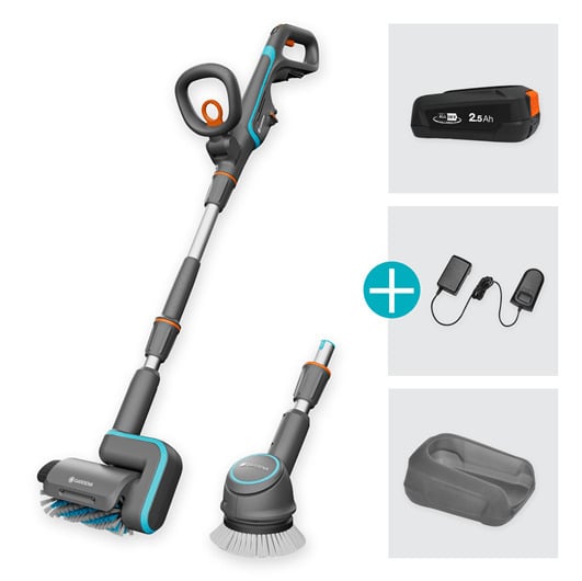 Gardena AquaBrush Universal 18 V P4A -terrassevasker