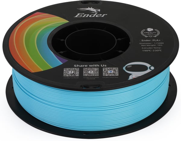 Creality Ender - PLA+ filament til 3D printer, 1.75 mm, blå