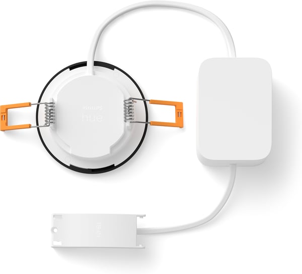 Philips Hue Slim Recessed Light S - indbygget spotlights, 90 mm, sort
