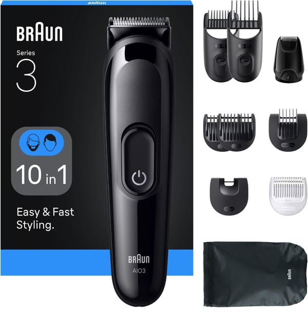 Braun All-in-One Serie 3 rakapparatset, AIO3560, svart