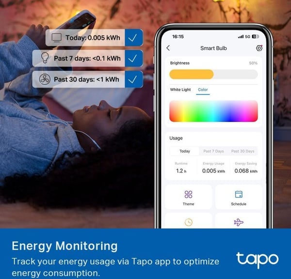 TP-Link Tapo L535E LED-smartlampa, E27, 1055 lm