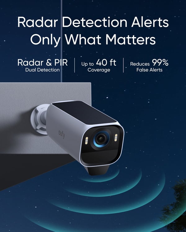 Anker eufyCam S3 Pro 4K övervakningskamerasystem, 2 kameror
