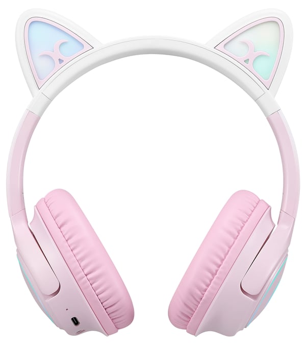 ProCaster Meow 2.0 hörlurar med mikrofon, rosa