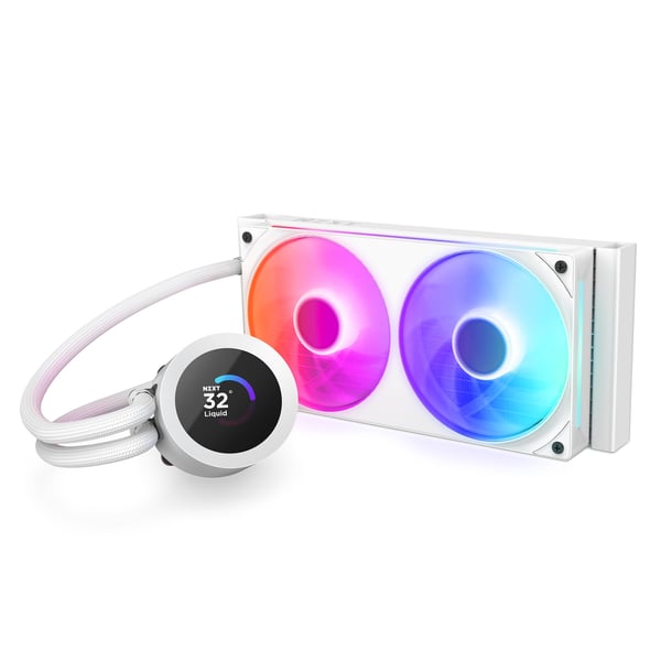NZXT Kraken Plus 240 RGB vätskekylningssystem, vitt