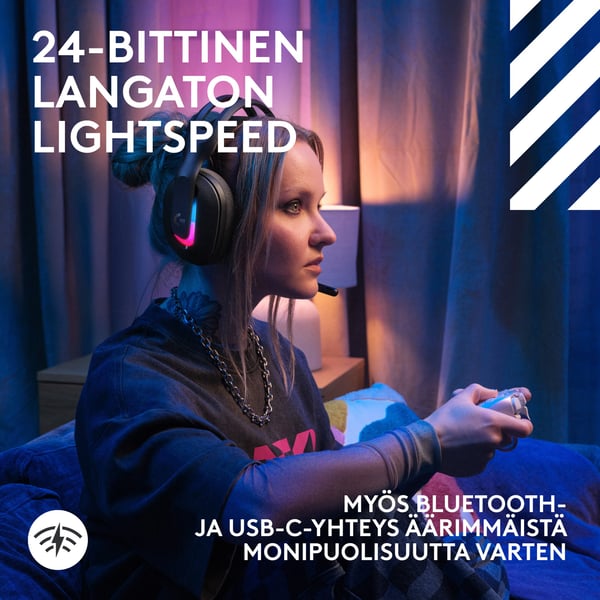 Logitech G Astro A20X trådlösa gaminghörlurar, svart