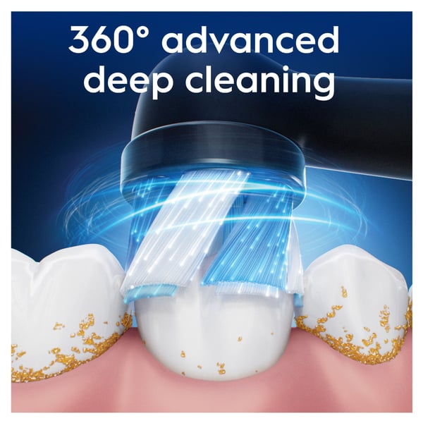 Oral-B iO Ultimate Clean Black -ersättningsborstar, svart, 4 st