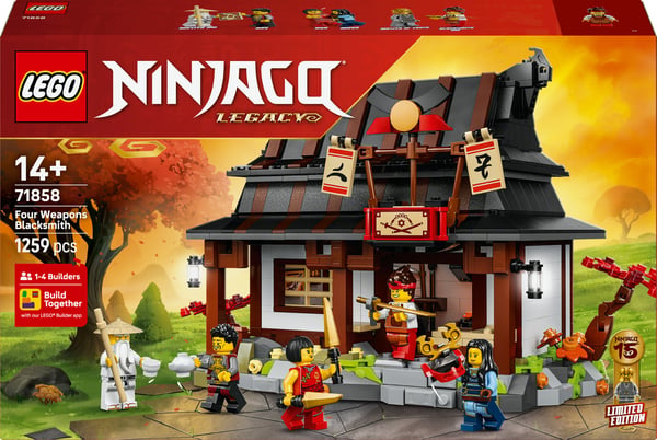 LEGO Ninjago 71858 Fyra vapensmeder – 15-årsjubileumsmodell