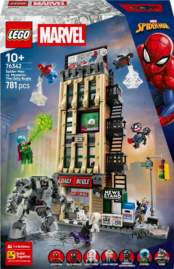 LEGO Super Heroes Marvel 76342 Spider-Man mot Mysterio: Daily Bugle