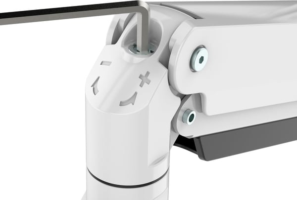 Neomounts NM-D775DX3 -monitorarm för tre skärmar, vit