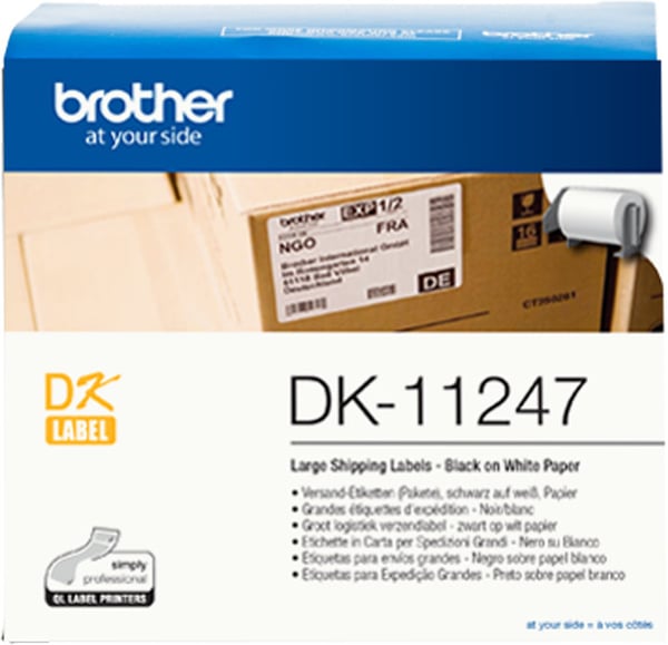 Brother DK11247 -frakklekort, 103 x 164 mm