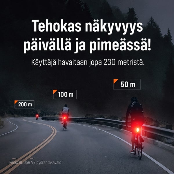 Fenix BC05R V2.0 cykelbaglygte, 15 lm