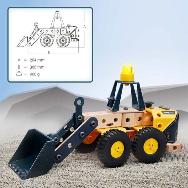 BRIO Builder 34598 - Volvo hjullastare
