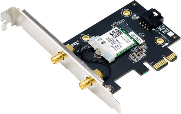 Asus PCEAXE5400 PCIEWiFi 6adapter og Bluetooth 5.2adapter