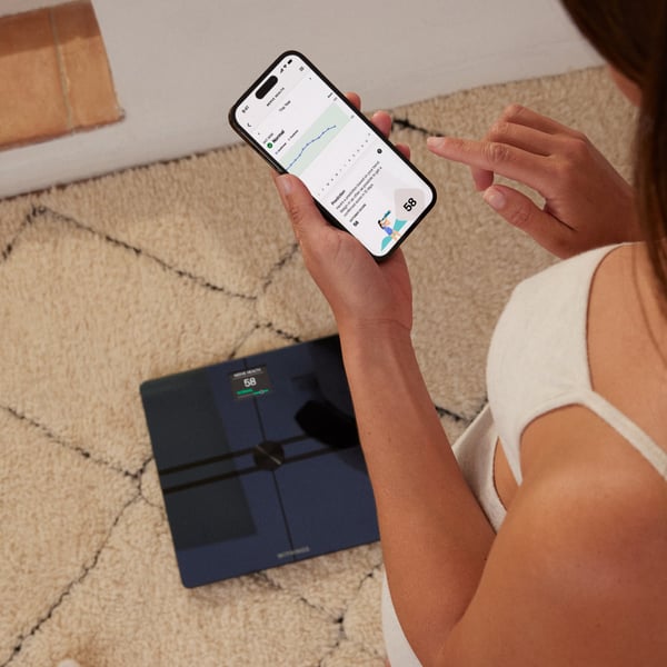 Withings Body Comp Black - kropssammensætningsvægt med wifi-forbindelse