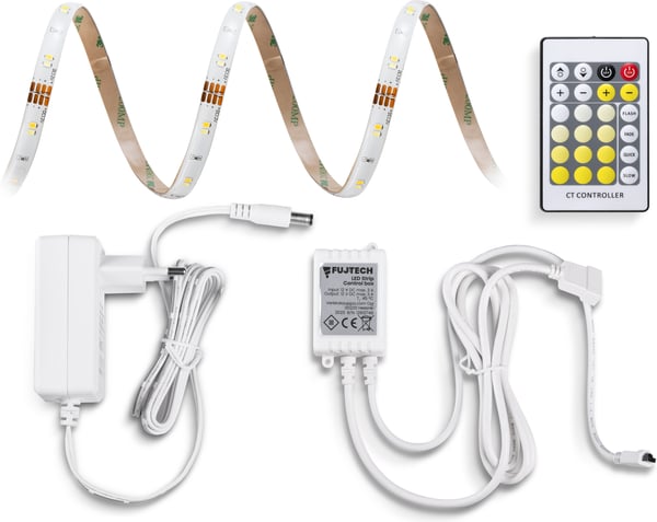 Fuj:tech LED Strip W -ljusslinga, 3 m, vita nyanser