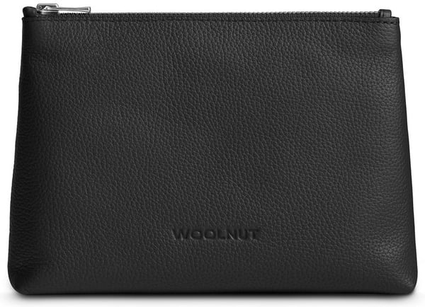 Woolnut Leather Pouch -accessoarfodral, svart