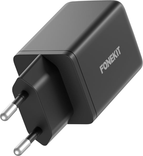 FoneKit GaN PD 45W nätadapter, USB-C, svart