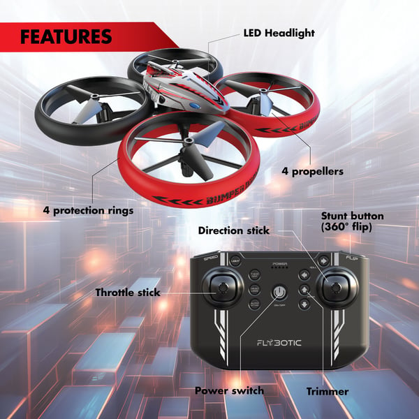 Flybotic Bumper Drone Lite - fjernstyret drone