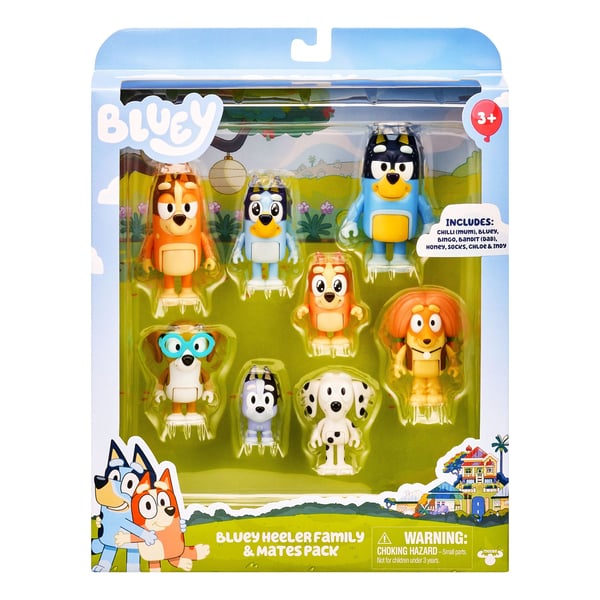 Bluey Figurer Multipack - figursats, 8 figurer