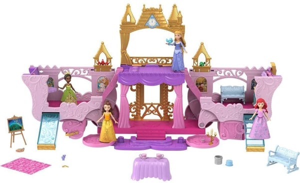 Disney Princess 2-i-1 - fra vogne til slot - legetøjssæt