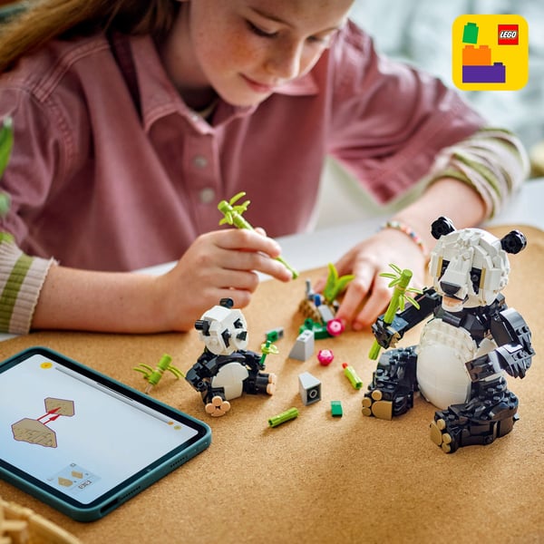 LEGO Creator 31165 – Vilde dyr: Pandafamilie
