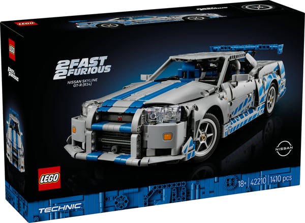 LEGO Technic 42210 2 Fast 2 Furious Nissan Skyline GT-R (R34) bil
