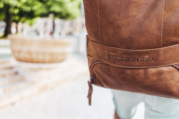 The Chesterfield Brand Rich -rygsæk til 15,6" bærbar computer, cognac