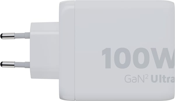 Xtorm XEC100 GaN² Ultra 100 W netværksoplader, USB-C / A