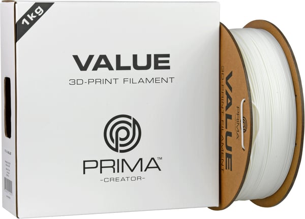 PrimaValue ABS-filament til 3D-printere, 1,75 mm, hvid