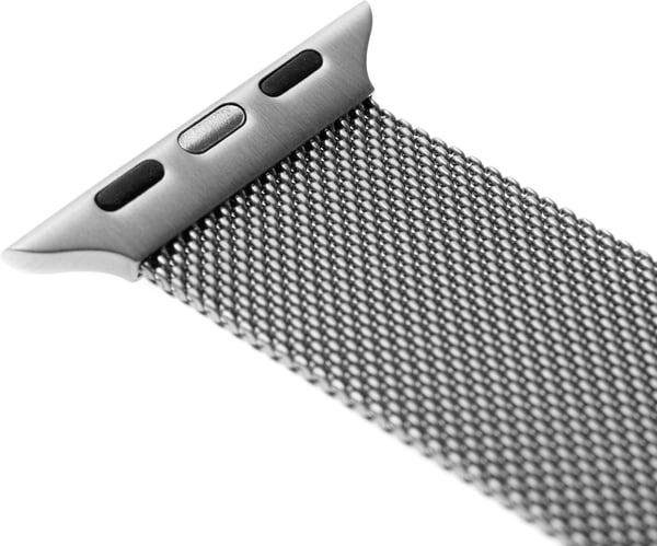 Fast mesh-armbånd til smartwatch, Apple Watch 42 / 44 / 45 / 49 mm, sølv