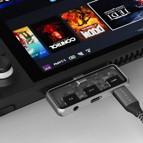 Satechi Mobile XR - USB-C-hub med lydgengivelse, stjerneskærmgrå