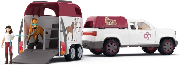 Schleich Horse Club 42704 Rörlig veterinär med släp