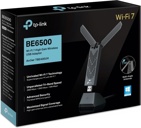 TP-Link Archer TBE400UH Wi-Fi 7 USB-adapter