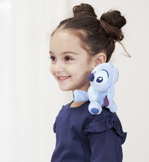 WD Stitch axelplyschkompis med magnetfäste