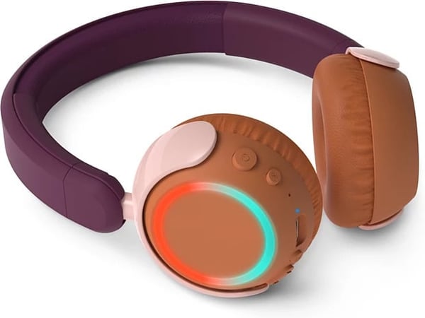 Philips TAK4200MP/00 barnhörlurar med hårdbygel, rödviolett