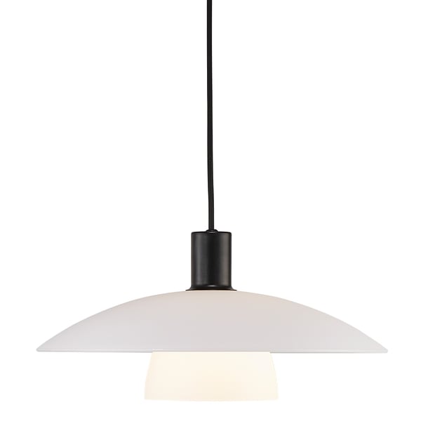 Nordlux Verona pendellampa, svart/opall