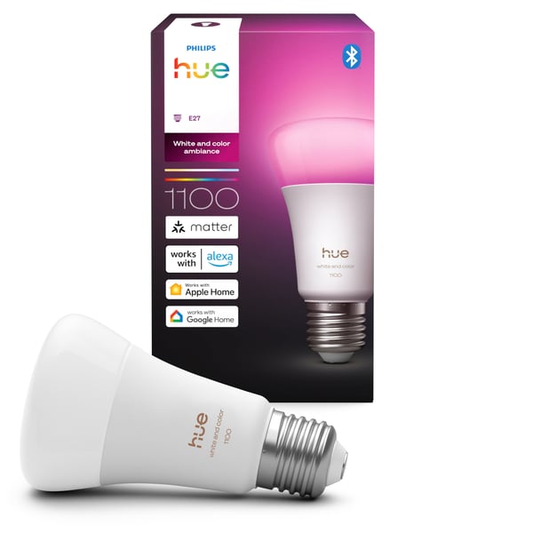 Philips Hue LED-smartlampa, White and color ambiance, E27, 1100 lm