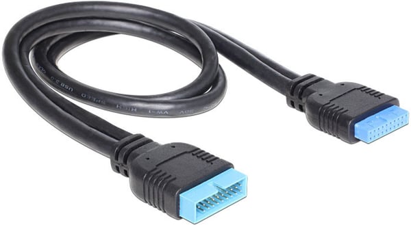 DeLOCK USB 3.0 19-pin IDC20 - IDC20-forlængerledning, 45 cm