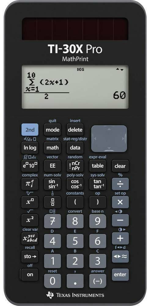 Texas Instruments TI-30X Pro MathPrint -funktionslommeregner