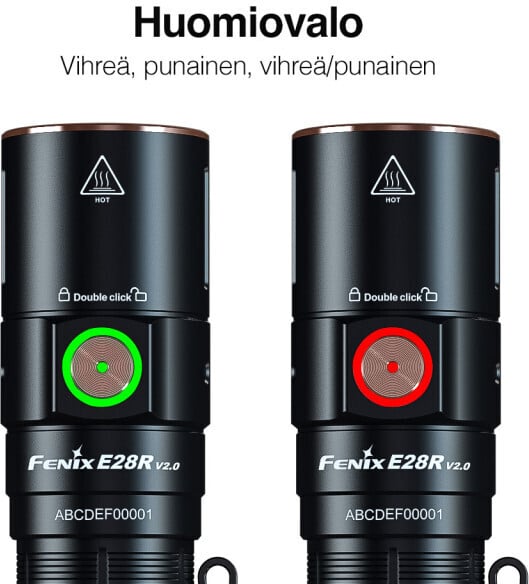 Fenix E28R V2.0 -ficklampa, 1700 lm